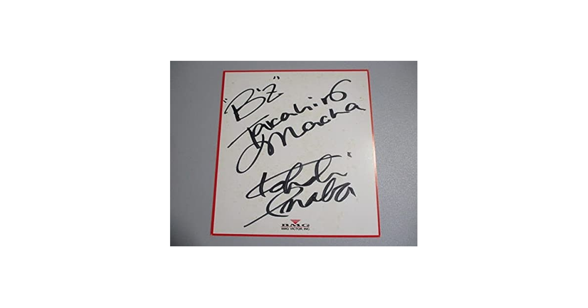 B'z 稲葉浩志、松本孝弘、直筆サイン