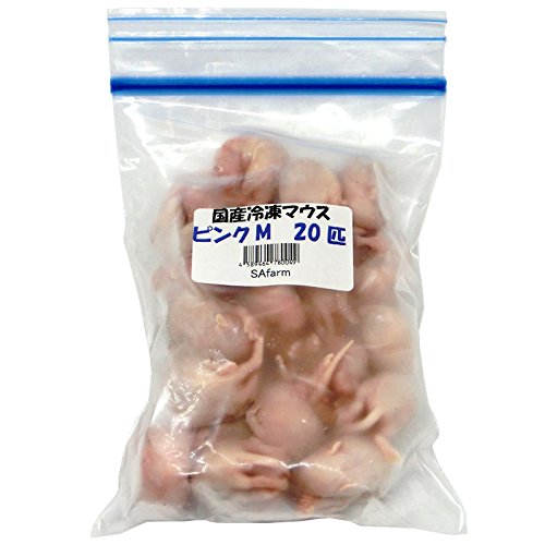 Amazon | 冷凍マウス ピンクマウス M 20匹 国産 SAfarm | SAfarm