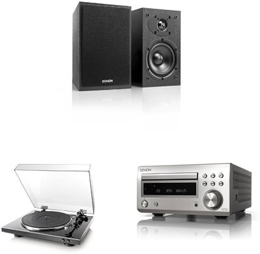 Amazon.co.jp: Denon レコードプレーヤー/スピーカーセット ブラック