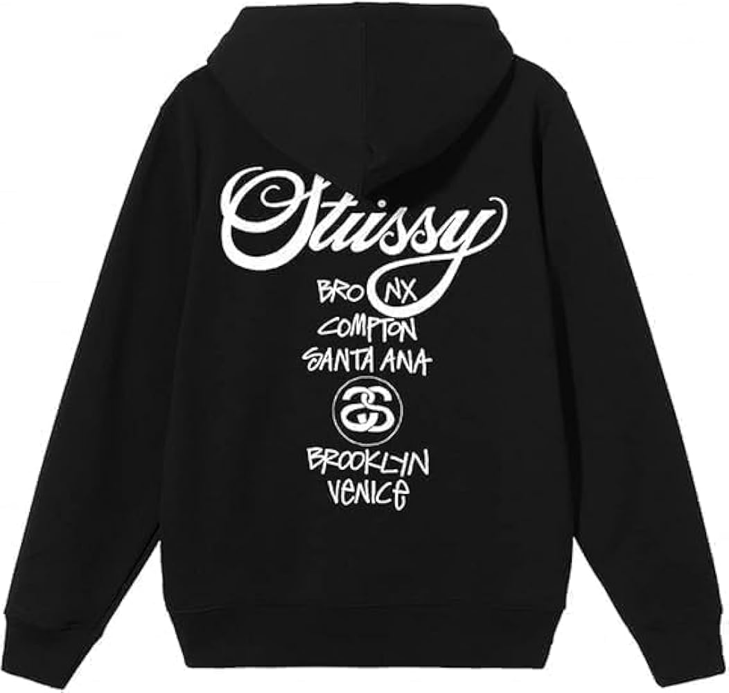 Amazon.co.jp: [ステューシー] WORLD TOUR ZIP HOOD ジップアップ
