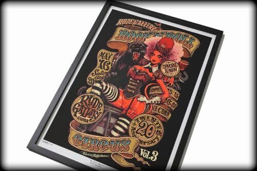 ロッキンジェリービーン RUDE GALLERY シルクスクリーンポスター 正規