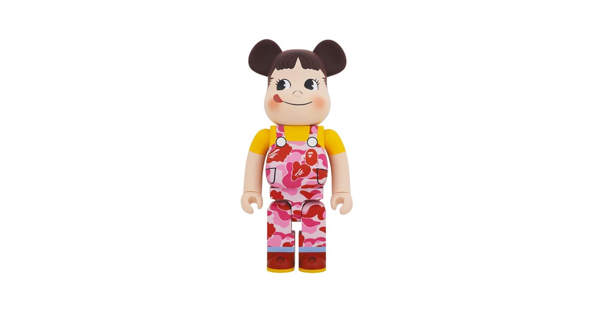 BE@RBRICK BAPE(R) × ペコちゃん 1000%（ピンク）【新品】 Amazon.co