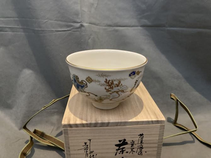 薩摩焼沈寿官造抹茶茶碗A478 Amazon.co.jp: 抹茶碗 薩摩焼 白薩摩宝尽