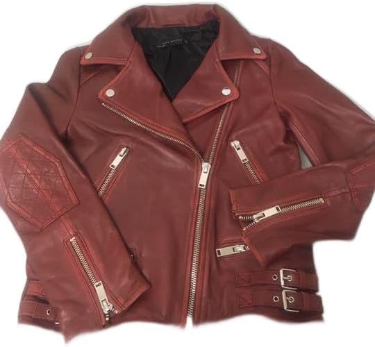 ZARA 赤 ライダース ZARAのライダースジャケット赤 ノーアイディー 赤