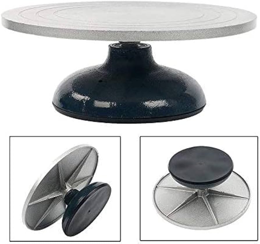 Amazon.co.jp: 8MILELAKE ろくろ 陶器ターンテーブル ろくろ台 鋳鉄