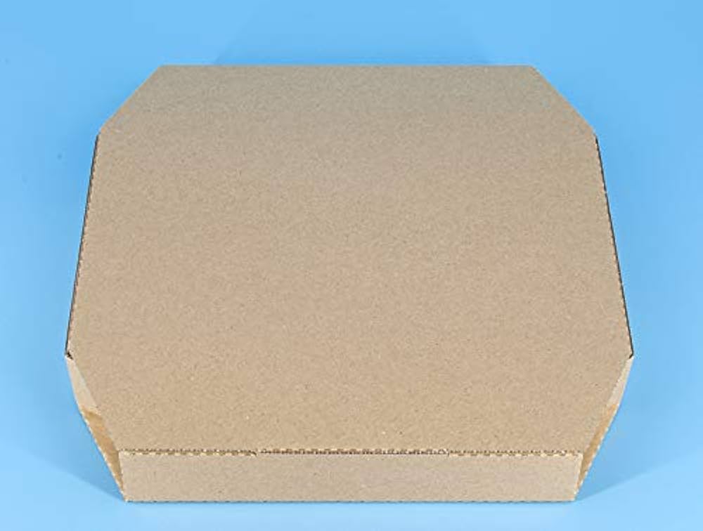 Amazon.co.jp: TEITO 業務用 ピザ箱 薄型 八角形 クラフト 茶色 [10