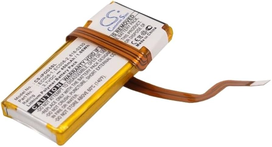 Amazon.co.jp: CS CF 交換用バッテリー iPod Classic 120GB、第6世代