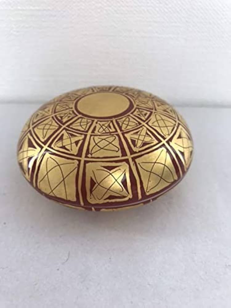 Amazon.co.jp: 金襴手香合 小野珀子 茶道具 伝統工芸品 茶道 香合 金襴