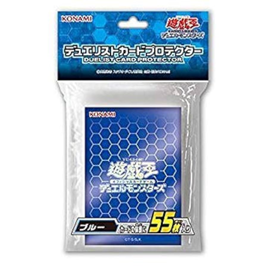 遊戯王 スリーブ 初期 ロゴ 青 ブルー 機械の叛乱 62枚 遊戯王
