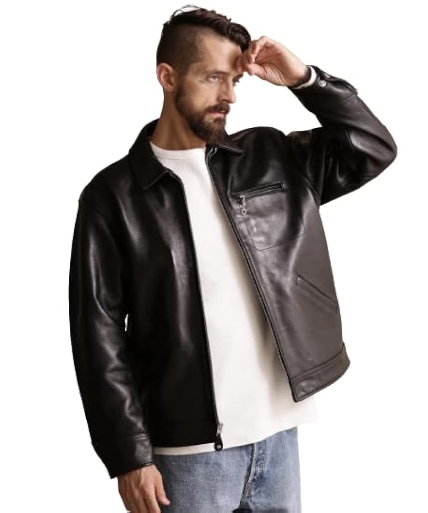 超美品✨】Schott ラムレザー トラッカージャケット / ブラック M