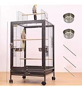 Amazon | Puhang 鳥かご 鳥ケージ 45*45*77cmインコ 大きいケージ 豪華
