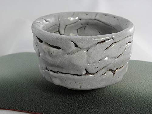 荒川明 焼締志野 ぐい呑 酒器/陶器/陶芸/鼠志野/日本酒/sake cup 荒川