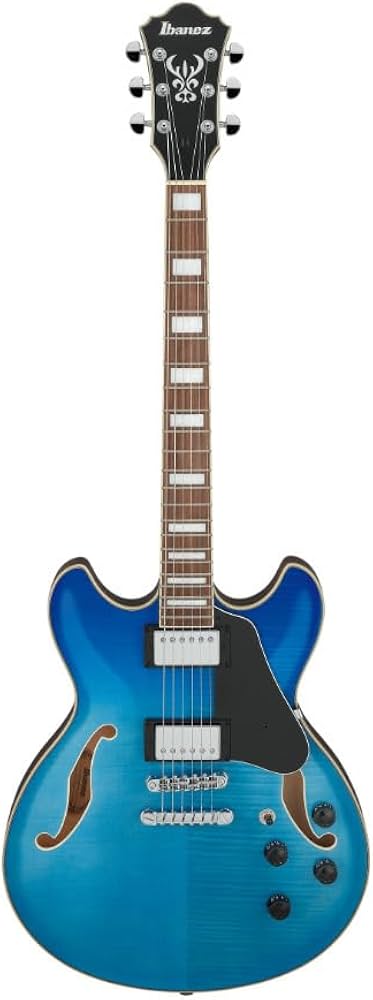 Amazon | Ibanez AS73FM Azure Blue Gradation セミアコギター