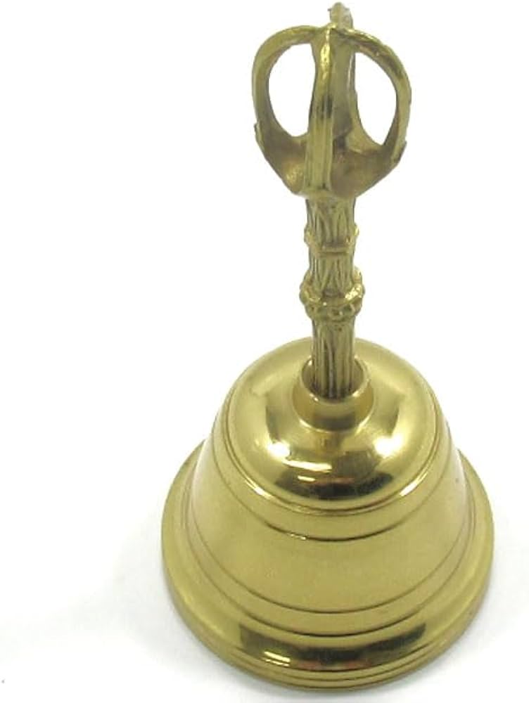 Amazon.co.jp: 五鈷鈴 金剛鈴 持鈴 仏具 置物 密教法具 五鈷杵 金剛杵