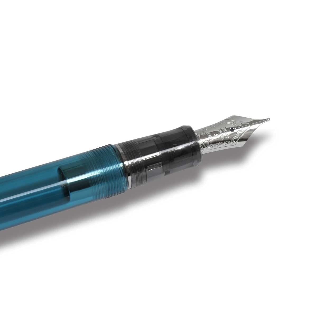 Amazon | PILOT パイロット 万年筆 カスタム74 透明ターコイズグリーン