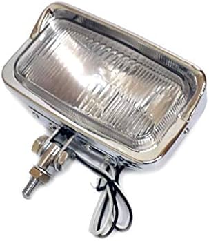 Amazon | 汎用ビンテージスクエアヘッドライト/ハーレーアメリカン/角