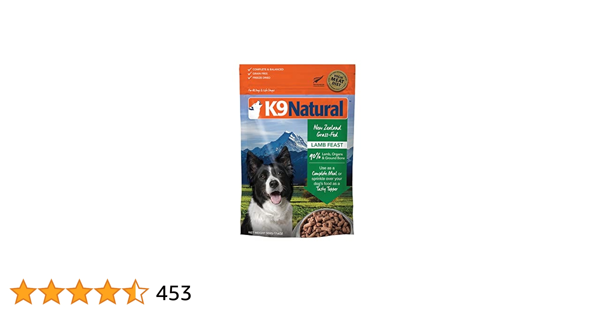 K9ナチュラル 500g×2 ラム&キングサーモン ケーナイン 【公式通販】