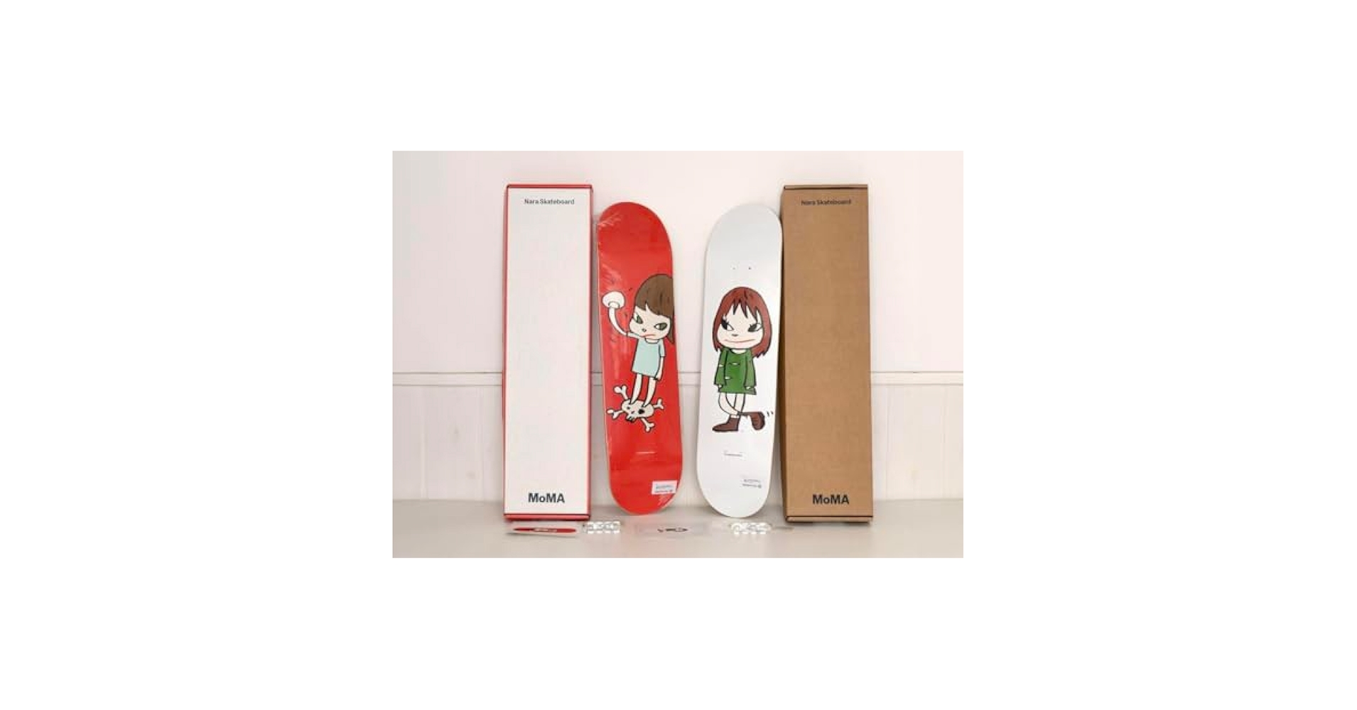 奈良美智 MoMA スケートボード 2枚セット 奈良美智 MoMA スケート
