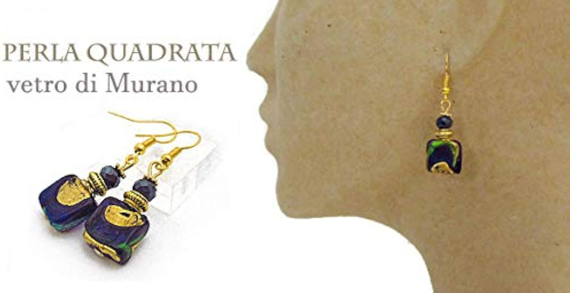 Amazon | ベネチアングラスピアス イタリア製ムラーノガラス