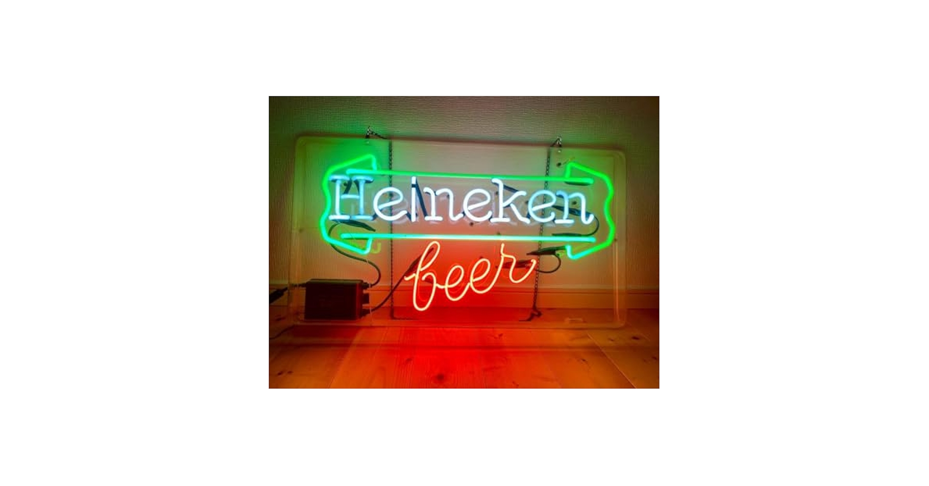 ハイネケン ガラス ネオン管 ビル 電飾 看板 ハイネケン ガラス ネオン
