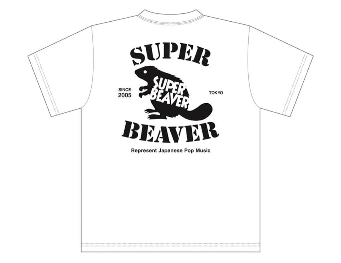SUPER BEAVER SUPER BEAVER ポップアートTシャツ Mサイズ 黒 ポップ