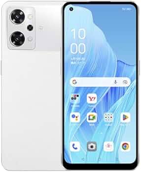 OPPO Reno 9A ホワイト Ymobile版 ディスプレイ焼き有 OPPO Reno 9A