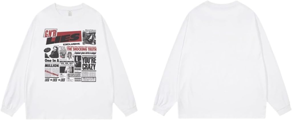 Amazon | [WHJYCOS] ガンズ・アンド・ローゼズ Tシャツ 長袖 SLASH