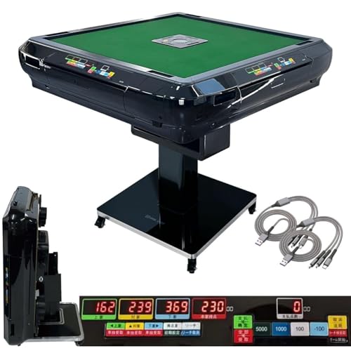全自動麻雀卓 家庭用 折りたたみ 麻雀卓 全自動卓 牌/28mm ブラック 雀