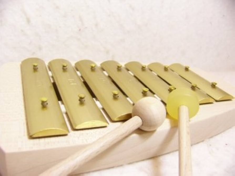 AURIS 鉄琴 7音 箱・説明書・マレット2本付き AURIS 鉄琴 7音 箱・説明