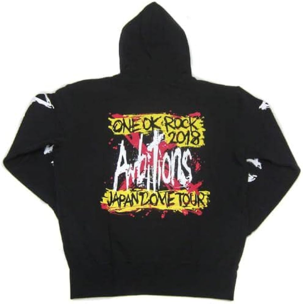 Amazon.co.jp: ONE OK ROCK AMBITIONS パーカー ブラック Sサイズ
