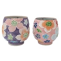 京焼 清水焼 昇峰窯 伊藤昇峰 紫交趾 むらさき野 蓋付湯呑