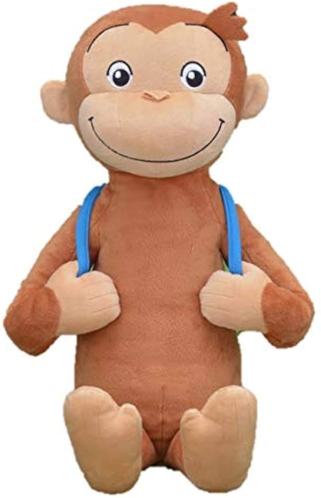 Amazon.co.jp: おさるのジョージ ぬいぐるみ メガジャンボ リュック で