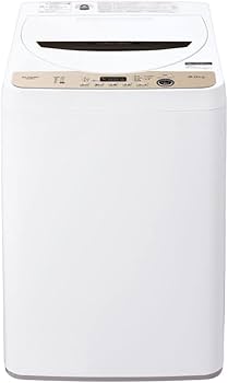 Amazon | シャープ 穴なし槽 全自動洗濯機 ES-GE6G-T 洗濯容量 6kg 幅