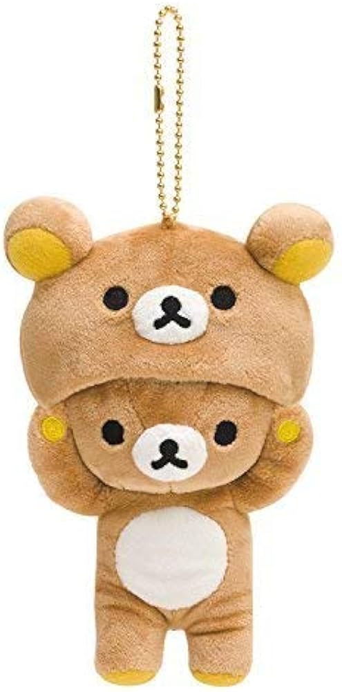 Amazon.co.jp: リラックマ じつはきぐるみなんです ぶらさげぬいぐるみ