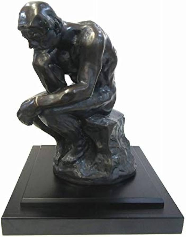 Amazon.co.jp: オーギュスト・ロダン『考える人 大』ブロンズ像 銅像