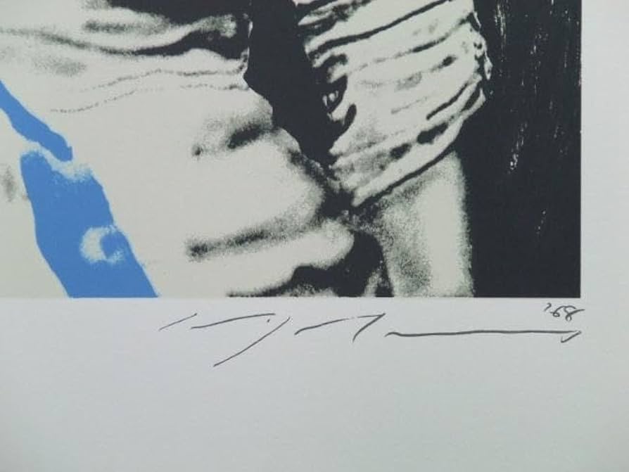 池田満寿夫サイン 『マリリンの半分』 ミクストメディアシート出品 0121A