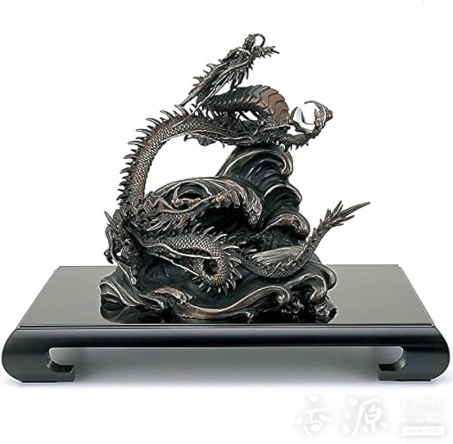 高級】 期間限定値引 金属工芸 竜 龍 昇龍 開運龍 干支 村田宏作 青銅