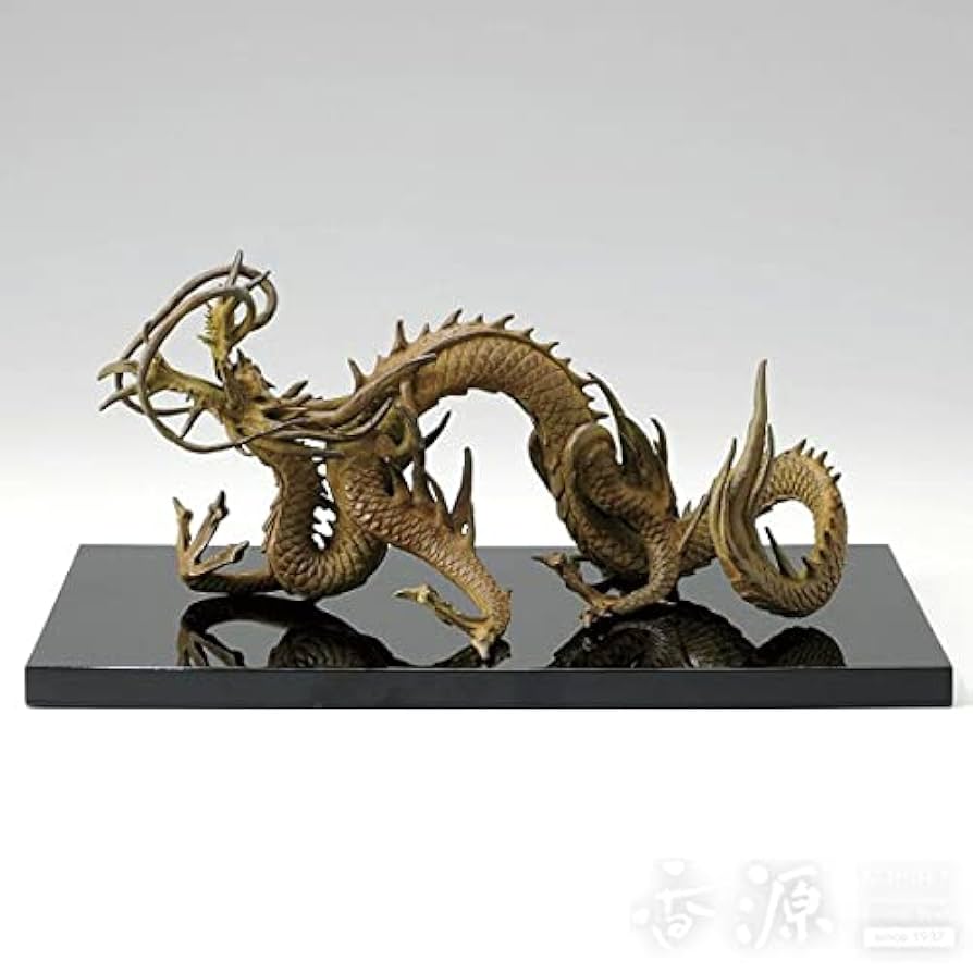 蝋型鋳物 松鷹地紋 香炉 獅子の彫刻付き 台座付き｜蝋型