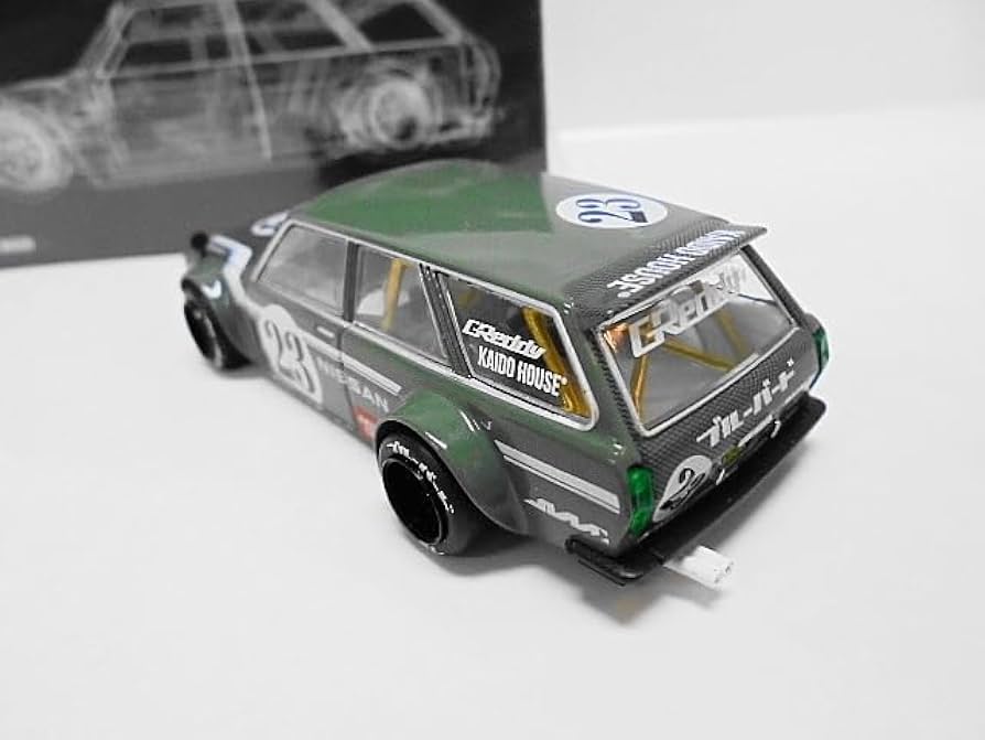 チェイスカー 街道ハウス ミニGT ダットサン 節約 510 ワゴン ブルー