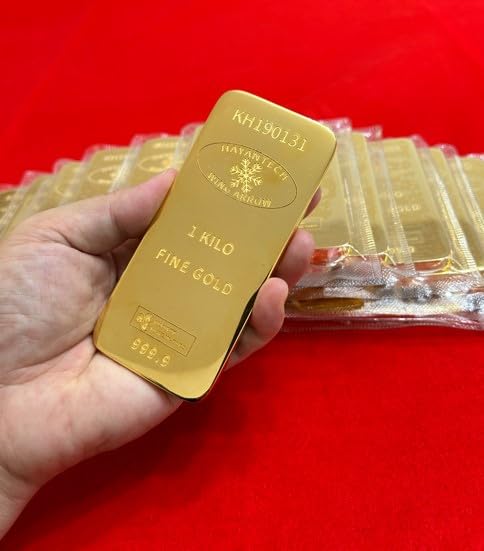 本物？貴金属店☆展示用☆レプリカ延べ板24Kの1kgタイプ/☆新品