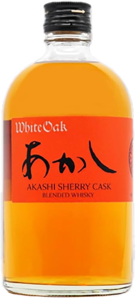 Amazon.co.jp: ホワイトオーク あかし シェリーカスク 46％ 500ml