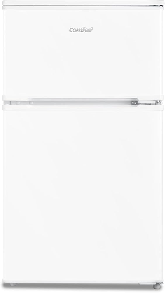 Amazon | COMFEE' 冷蔵庫 90L 幅47.8cm 2ドア 右開き コンパクト 耐熱