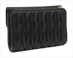 Amazon | ［ミュウミュウ］ ミュウ クリスタル マテラッセレザー 財布