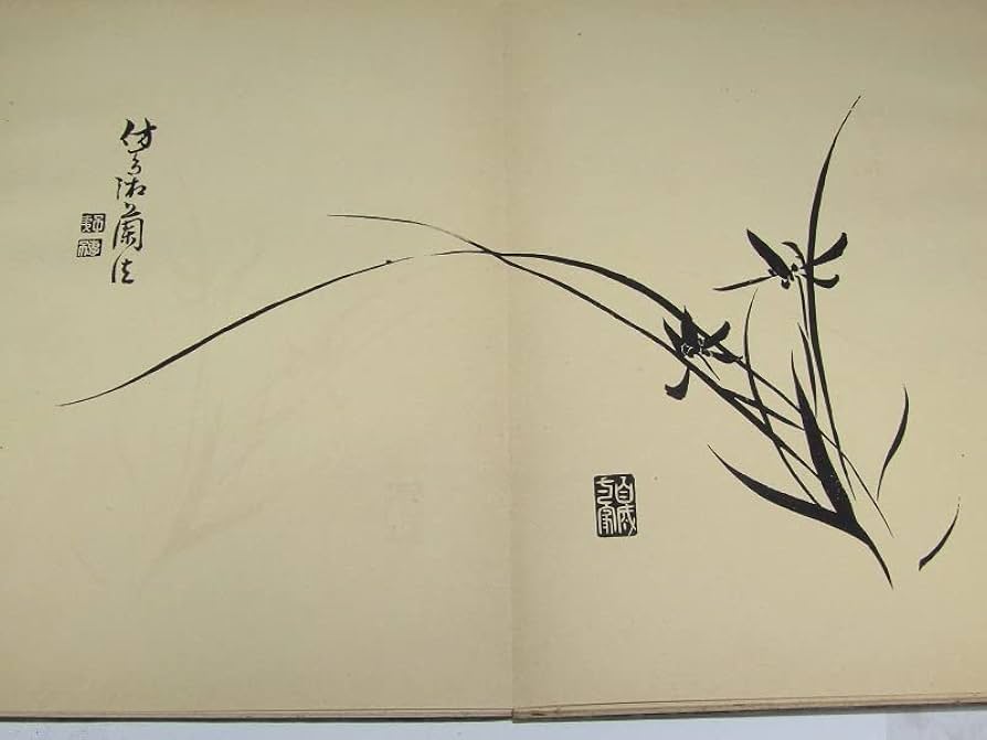 田能村竹田 【 蘭 竹 画譜 上下巻 】 大正6年2月発行 448 【公式通販】