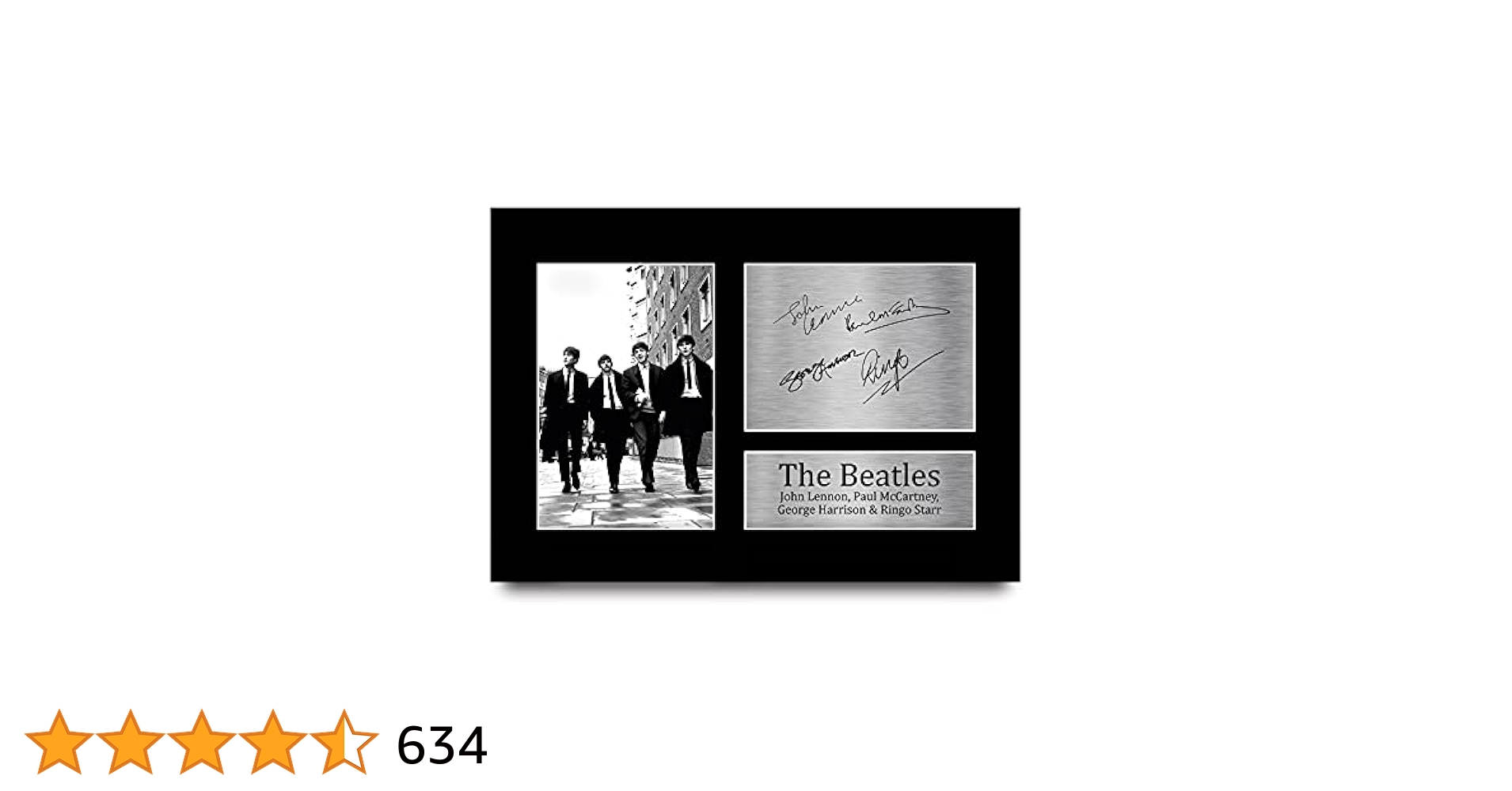 ビートルズ ポール・マッカートニー直筆サイン入りプリント 保存額装