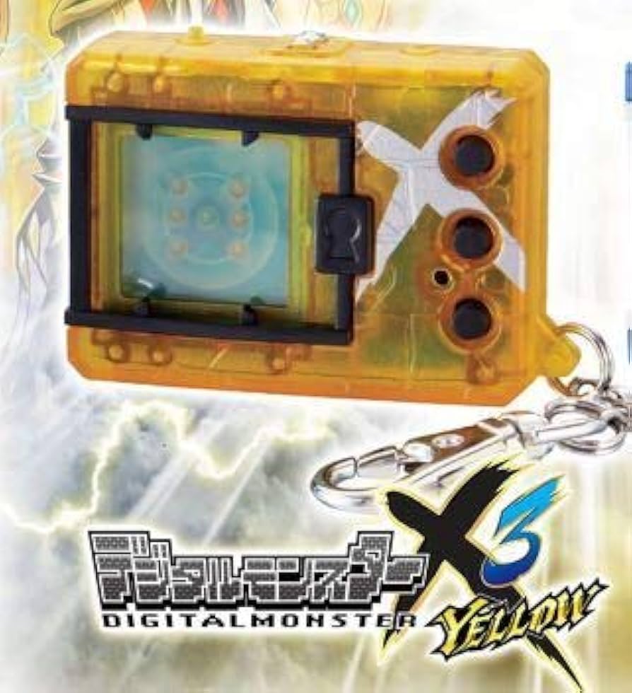 デジタルモンスターX Ver.3 イエロー ブルー本体のみ 携帯型液晶育成