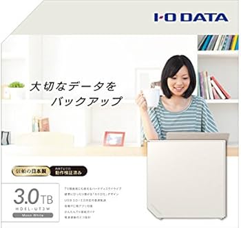 Amazon | I-O DATA USB 3.0/2.0対応外付ハードディスク Moon White 3.0