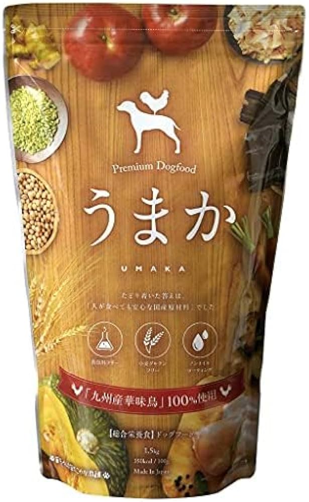 うまか プレミアムドッグフード 1.5kg ×6袋 国産 高品質UMAKA