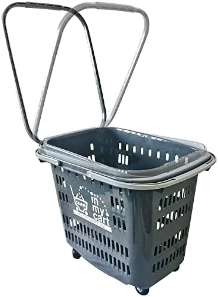 Amazon｜eモンズ 買い物かご キャスター付き 業務用/家庭用 【 イン