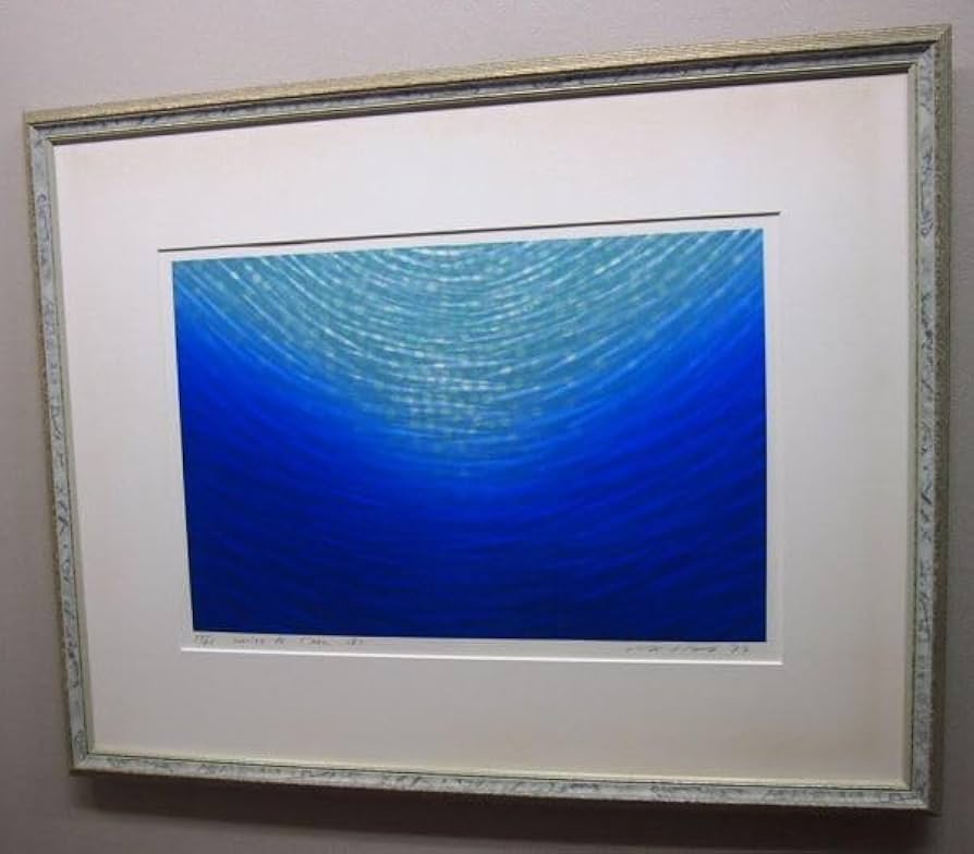 86 笠井正博 シルクスクリーン「La mer II」直筆サイン 83/100 2025年